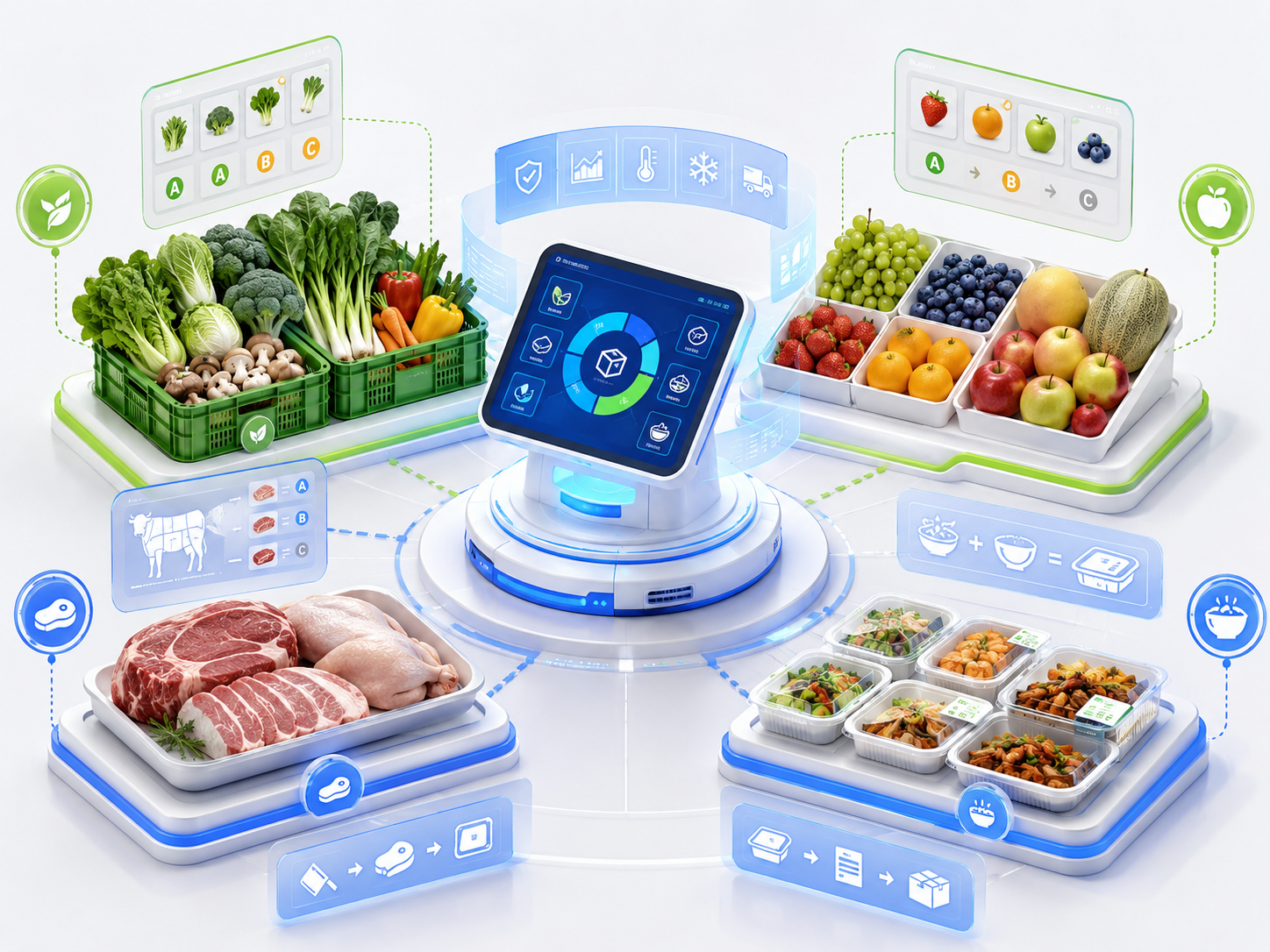 品｜生鲜独立管理模式示意图
